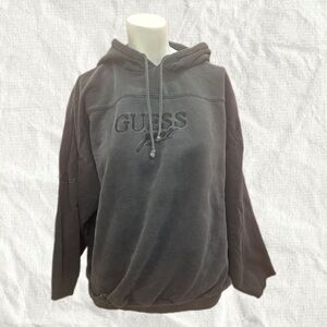 90’s Guess Charcoal Gray Pullover Hoodie Size M